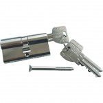CILINDRO NIQUELADO PERFIL DOBLE DE 5 PITONES EUROPEO MCM Mod. EN (15 mm)