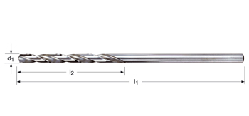 A243 - Dormer HSS Brillante 135° NAS907B Broca extralarga para la industria Aeronáutica XL NAS907