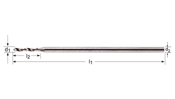 A720 - Dormer HSS-E Brillante 118°  Micro Broca Corta DIN 1899