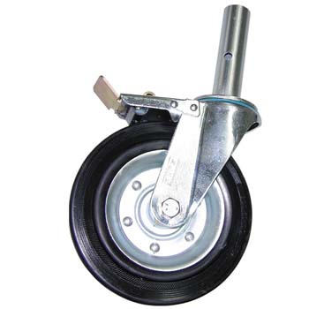RUEDA PARA ANDAMIOS CON SOPORTE PARA TUBO INTERIOR