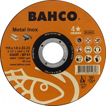DISCO DE CORTE PARA USO GENERAL, INOX Y METAL Ref. 3912-T41-IM