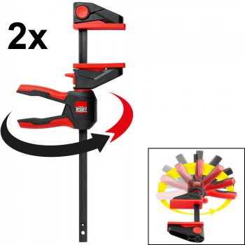 JUEGO DE 2 TORNILLOS DE APRIETE MONOMANUALES CON MANGO GIRATORIO Ref. EZ360S-11SET