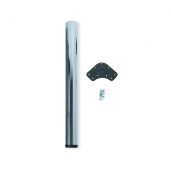 Pata para mesa, D. 60 mm, regulable 870-890 mm, Acero, Cromado