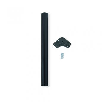 Pata para mesa, D. 60 mm, regulable 870-890 mm, Acero, Negro
