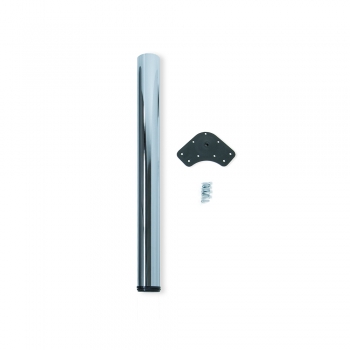 Pata para mesa, D. 80 mm, regulable 710-740 mm, Acero, Cromado
