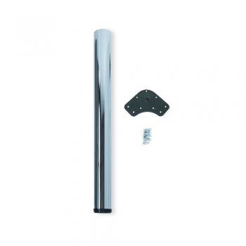 Pata para mesa, D. 80 mm, regulable 870-900 mm, Acero, Cromado