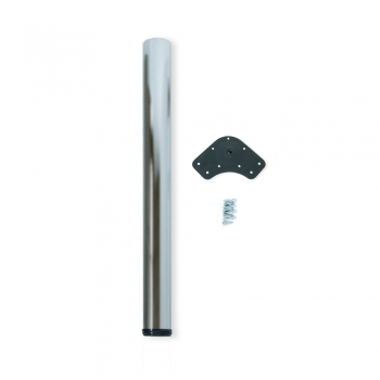 Pata para mesa, D. 80 mm, regulable 870-900 mm, Acero, Niquel satinado