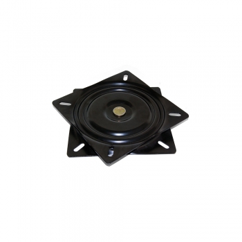 Base giratoria TV, carga 100 kg, Acero, Negro