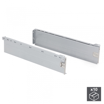 Kit cajón de cocina Ultrabox, altura 150 mm, prof. 500 mm, Acero, Gris metalizado, 10 ud.