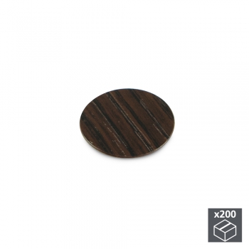 Tapa tornillos, adhesiva, D. 13 mm, color Wengué, 200 ud.