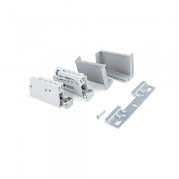 Colgador para módulos altos de cocina, carga 70 Kg, Acero y plástico, Gris, 2 ud.
