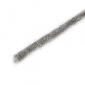 Burlete guardapolvo adhesivo, altura 7mm, rollo de 10 m, Gris