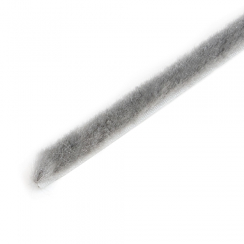 Burlete guardapolvo adhesivo, altura 17 mm, rollo de 10 m, Gris