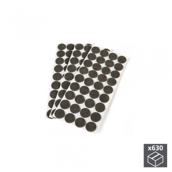 Fieltro adhesivo para muebles, redondo, D. 30 mm, 630 ud.