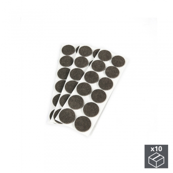 Fieltro adhesivo para muebles, redondo, D. 40 mm, 360 ud.