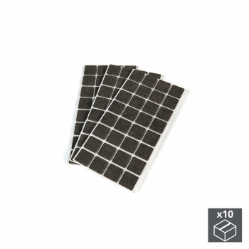 Fieltro adhesivo para muebles, cuadrado, 25x25 mm, 960 ud.