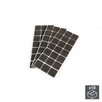 Fieltro adhesivo para muebles, cuadrado, 30x30 mm, 630 ud.