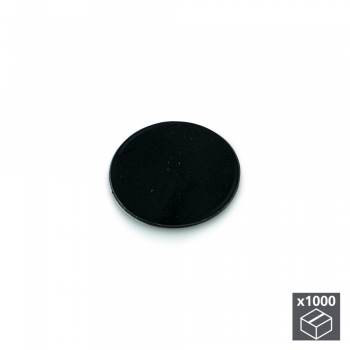 Tapa tornillos, adhesiva, D. 13 mm, Negro, 1.000 ud.