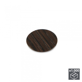 Tapa tornillos, adhesiva, D. 13 mm, color Wengué, 1.000 ud.