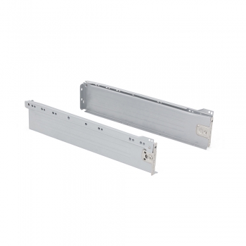 Kit cajón de cocina Ultrabox, altura 86 mm, prof. 270 mm, Acero, Gris metalizado