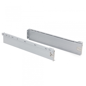 Kit cajón de cocina Ultrabox, altura 86 mm, prof. 500 mm, Acero, Gris metalizado
