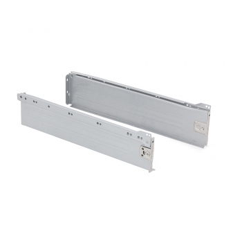 Kit cajón de cocina Ultrabox, altura 118 mm, prof. 400 mm, Acero, Gris metalizado