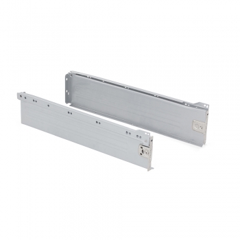 Kit cajón de cocina Ultrabox, altura 118 mm, prof. 450 mm, Acero, Gris metalizado