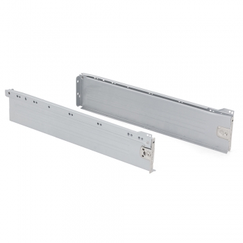 Kit cajón de cocina Ultrabox, altura 118 mm, prof. 500 mm, Acero, Gris metalizado