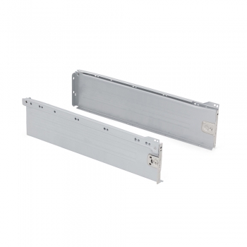 Kit cajón de cocina Ultrabox, altura 150 mm, prof. 400 mm, Acero, Gris metalizado