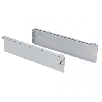 Kit cajón de cocina Ultrabox, altura 150 mm, prof. 500 mm, Acero, Gris metalizado