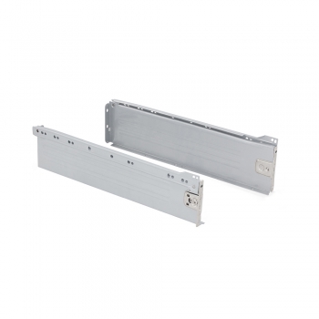 Kit cajón de cocina Ultrabox, altura 118 mm, prof. 350 mm, Acero, Gris metalizado