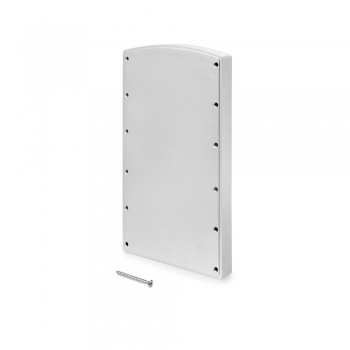 Suplemento lateral para colgador abatible, Plástico, Gris metalizado