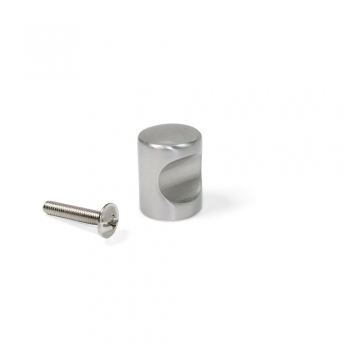 Pomo para mueble, Zamak, Niquel satinado