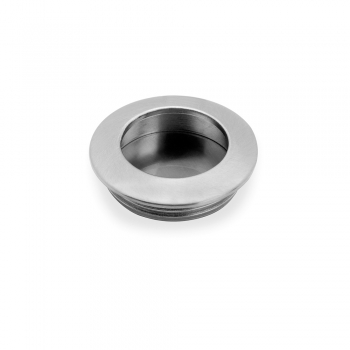 Pomo para mueble, D. 41 mm, Zamak, Níquel satinado