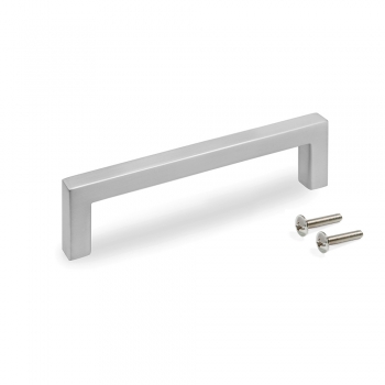 Tiradores para mueble , intereje 128 mm, Zamak, Niquel satinado