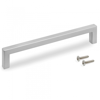 Tiradores para mueble , intereje 160 mm, Zamak, Niquel satinado