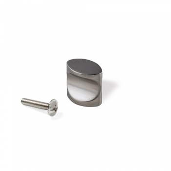 Pomo para mueble, Zamak, Niquel satinado