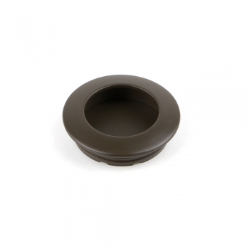Pomo para mueble, D. 41 mm, Zamak, color moka