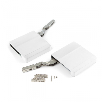 Compás para puertas elevables, fuerza 1800-3500, Acero y plástico, Blanco