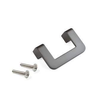 Tiradores para mueble, intereje 64 mm, Zamak, Titanio