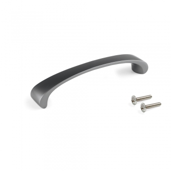 Tiradores para mueble, intereje 96 mm, Zamak, color titanio