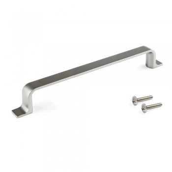 Tiradores para mueble, intereje 160 mm, Zamak, Niquel satinado