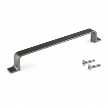 Tiradores para mueble, intereje 160 mm, Zamak, color titanio
