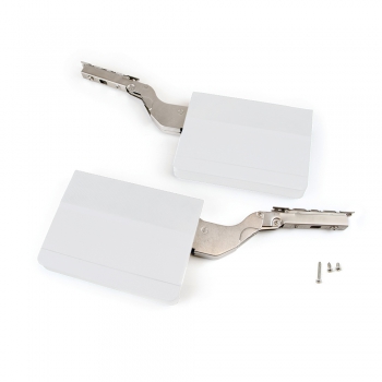 Compás para puertas elevables, fuerza 3200-9000, Acero y Plástico, Blanco
