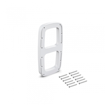 Suplemento lateral para colgador abatible, Plástico, Blanco