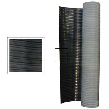 ROLLO DE GOMA NEGRO RALLADO