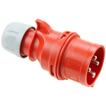 CLAVIJA INDUSTRIAL 3P+T 16A 400V ROJA IP44