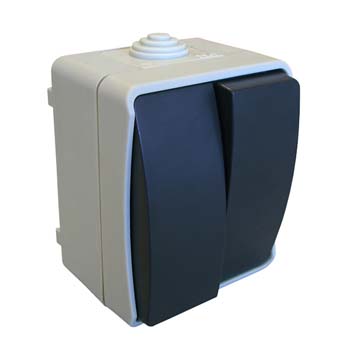 INTERRUPTOR / CONMUTADOR DOBLE ESTANCO DE SUPERFICIE