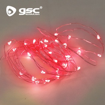 Guirnalda alambre LED luz roja Ref. 5204403-5204408-5204416-5204421