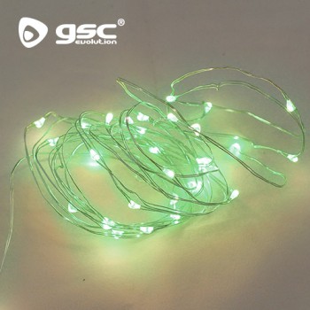 Guirnalda alambre LED luz verde Ref. 5204404-5204409-5204417-5204422